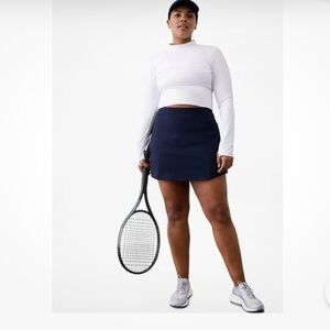 Athleta Navy Ace Tennis Skort NWT. 15.5